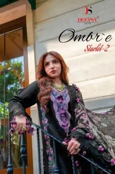 DEEPSY SUITS OMBRE STARLET 2 CHIFFON DUPATTA