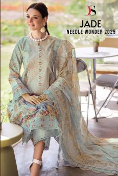 DEEPSY SUIT JADE NIDDLE  WONDER 25 chiffon dupatta