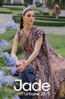 DEEPSY SUITS JADE URBAN LAWN 25 5 COTTON DUPATTA