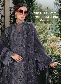SHREE FABS MARIYA B LUXE 2026 REYON COLLECTION VOL 1 COTTON DUPATTA