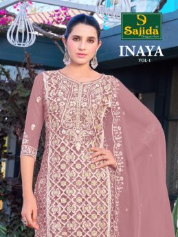 SAJIDA INAYA VOL 1 DNO 1041 ABCD with open images