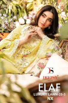 DEEPSY SUITS ELAF LUXURY LAWN 25 3 NX