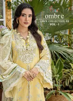 shree fabs OMBRE LAWN COLLECTION 2025 VOL 5 chiffon dupatta