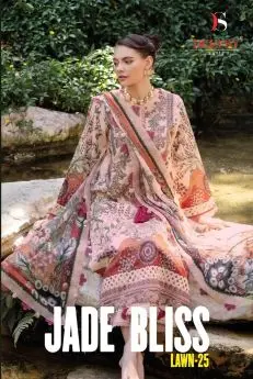 DEEPSY SUITS JADE BLISS LAWN 25 CHIFFON DUPATTA