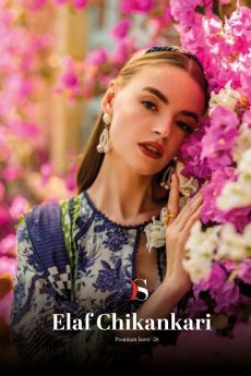 DEEPSY SUIT ELAF CHIKANKARI premium Lawn 25 chiffon dupatta
