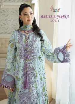 SHREE FABS MARIA B FLORA 4 CHIFFON DUPATTA