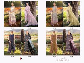 DEEPSY SUITS JADE FLORA 25 2 chiffon dupatta with open images