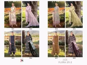 DEEPSY SUITS JADE FLORA 25 2 cotton dupatta with open images