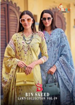 SHREE FABS BIN SAEED LAWN COLLECTION  VOL 19