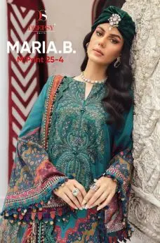 DEEPSY SUITS MARIA B MPRINT 25 4 COTTON DUPATTA
