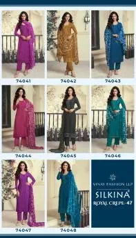 Vinay Royal Crepe vol 47