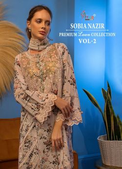 Shree fabs Sobia Nazir lawn collection vol 2 chiffon dupatta