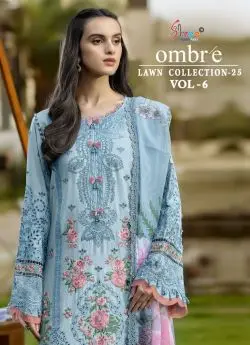 shree fabs OMBRE LAWN COLLECTION 2025 VOL 6 cotton dupatta