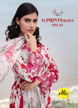Shree Fabs M Print Basics vol 3 chiffon dupatta 
