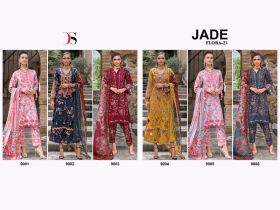 DEEPSY SUITS JADE Flora 25 Rayon Collection chiffon dupatta