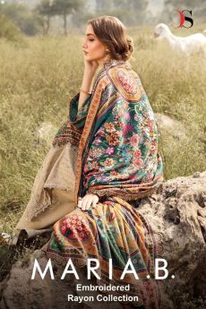 DEEPSY SUITS maria b Embroidered rayon collection chiffon dupatta with open images