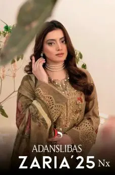 DEEPSY SUITS ADAN LIBAS ZARIA 25 NX chiffon dupatta with open images