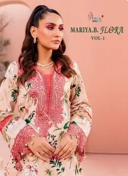 SHREE FABS MARIA B FLORA Chiffon Dupatta