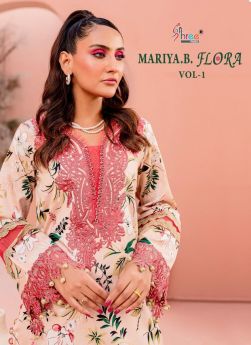 SHREE FABS MARIA B FLORA Cotton Dupatta