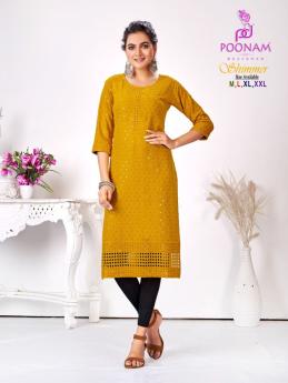 Poonam Shimmer Stitched