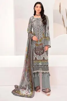 Deepsy Cheveron Lawn 22 Vol 2 Chiffon Dupatta with Open Image