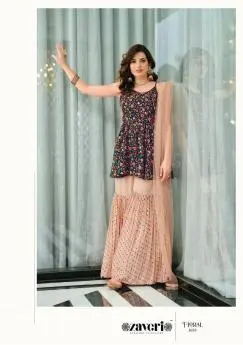 Zaveri Floral Stitched