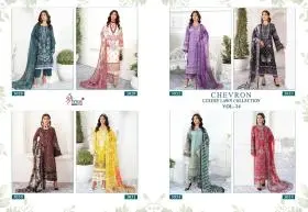 SHREE FABS CHEVRON LUXURY LAWN COLLECTION VOL 14 Cotton Dupatta