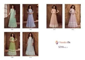Vamika Nx SIYA VOL 2 PURE GEORGETTE LONG Anarkali Gown