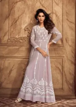 Vamika Nx SIYA VOL 2 PURE GEORGETTE LONG Anarkali Gown