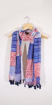 Cotton Dupatta with tassels 