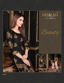 Lily and Lali Silk Kari Stitched