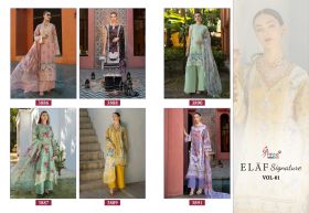 SHREE FABS ELAF SIGNATURE VOL 01 CHIFFON DUPATTA with open images
