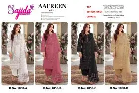 SAJIDA AAFREEN VOL 2 DNO 1058 ABCD WITH OPEN IMAGES