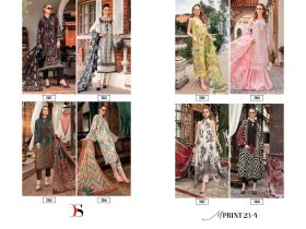 DEEPSY SUITS MARIAB M PRINT SPRING SUMMER 23 VOL 4 Cotton DUPATTA with open images