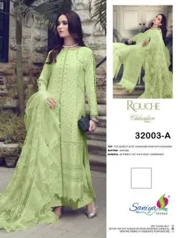 Saniya Trendz Rouche Chikankari