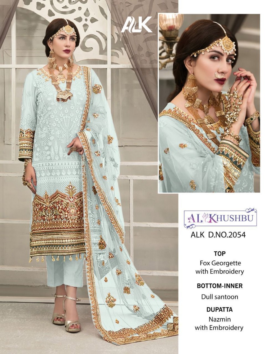 Georgette Embroidery AL Khushbu Joya Vol 1 Wholesale Pakistani 