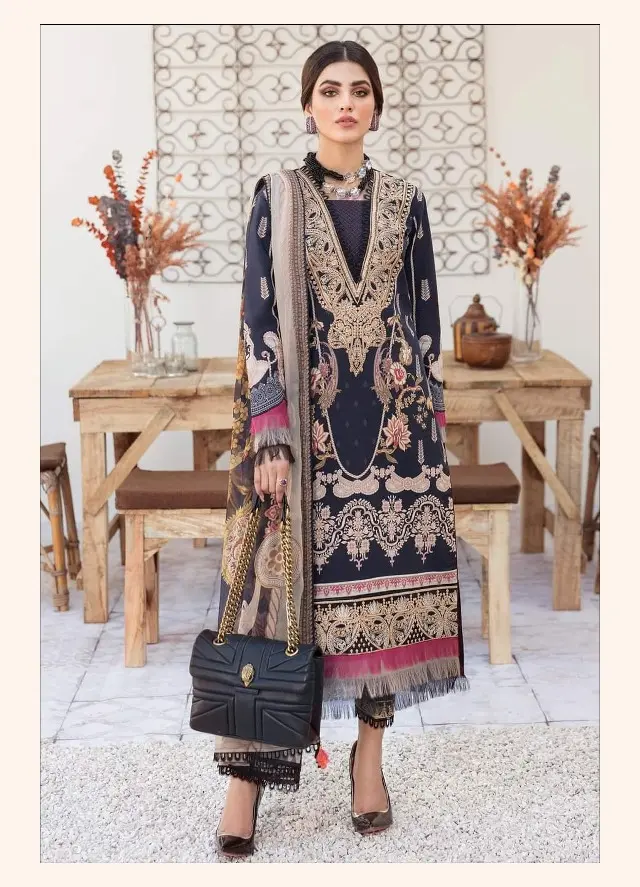 Shraddha Marjjan 22 Vol 4 Chiffon Dupatta with Open Image