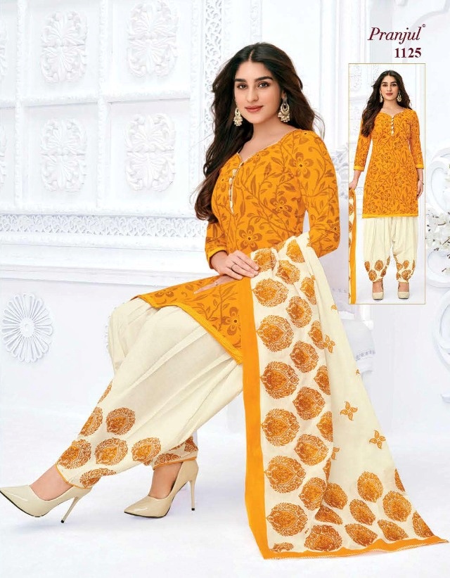 Pranjul Priyanka Vol 11 Unstitched Daily wear pure Cotton Dress