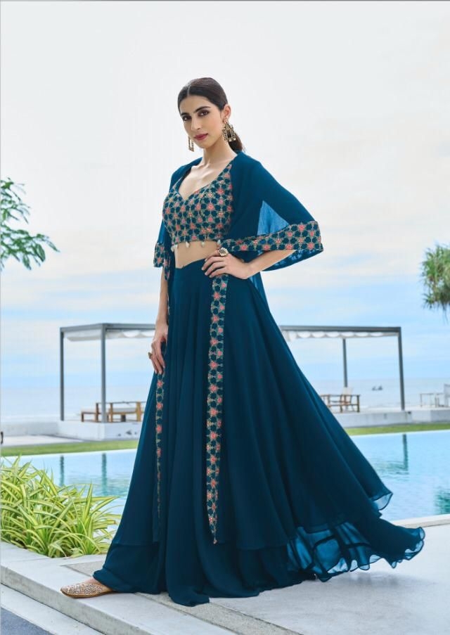 Party Wear Gown Wholesale Catalogs | Aarvee Creation | Wholesaler of  Kurtis, Dress Materials & More! in Bulk