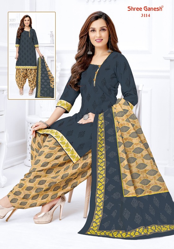 Buy Shree Ganesh cotton unstitched dress material 4013 Online at Low Prices  in India at Bigdeals24x7.com