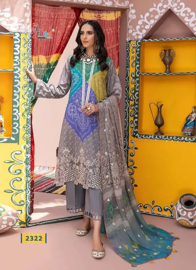 Shree Fabs Charisma Chunri Vol 3 Chiffon Dupatta with Open Images