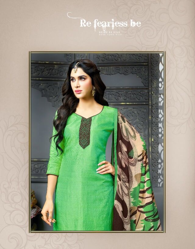 Banarasi Dress Materials c n Banarasi Print Lace Suit Wholesale