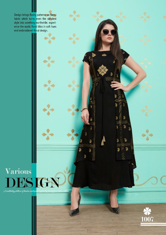 Kurti Designs Catalog from Wholesaler of Kurtis Soalnki Textiles