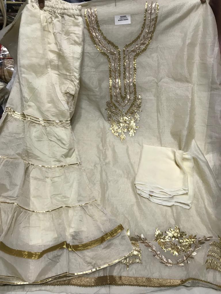Gota Patti Material Gharara Dress Material Catalog Online