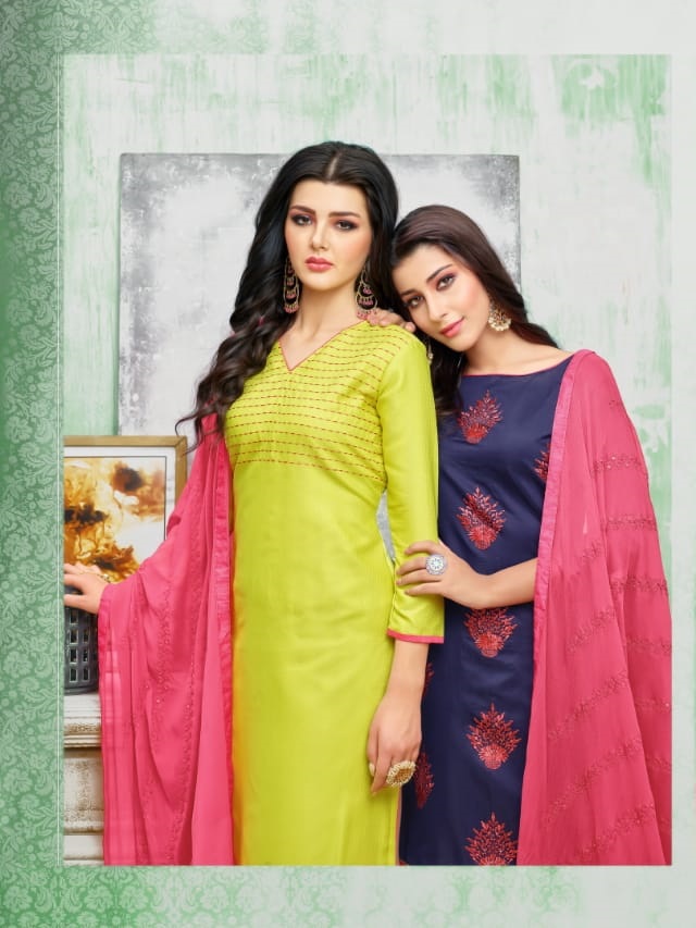 Double top churidar materials online shopping deals
