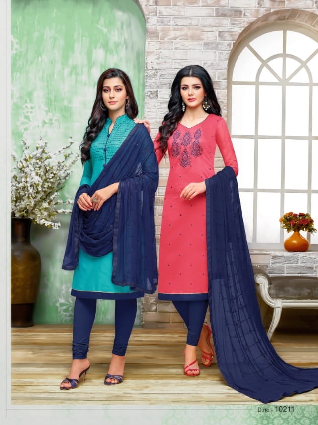 Double top churidar discount materials online shopping