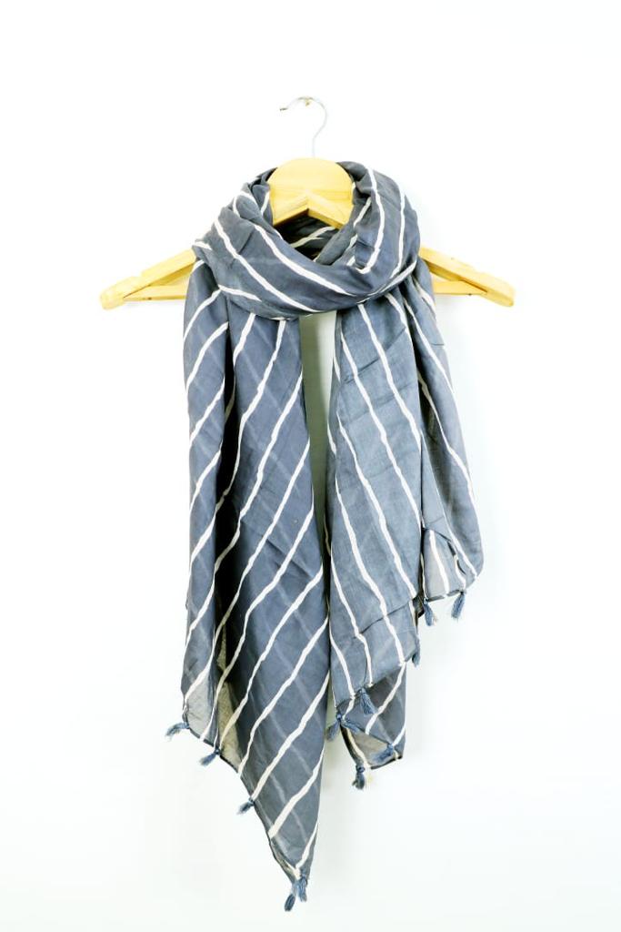 Cotton Stole with Tassels
