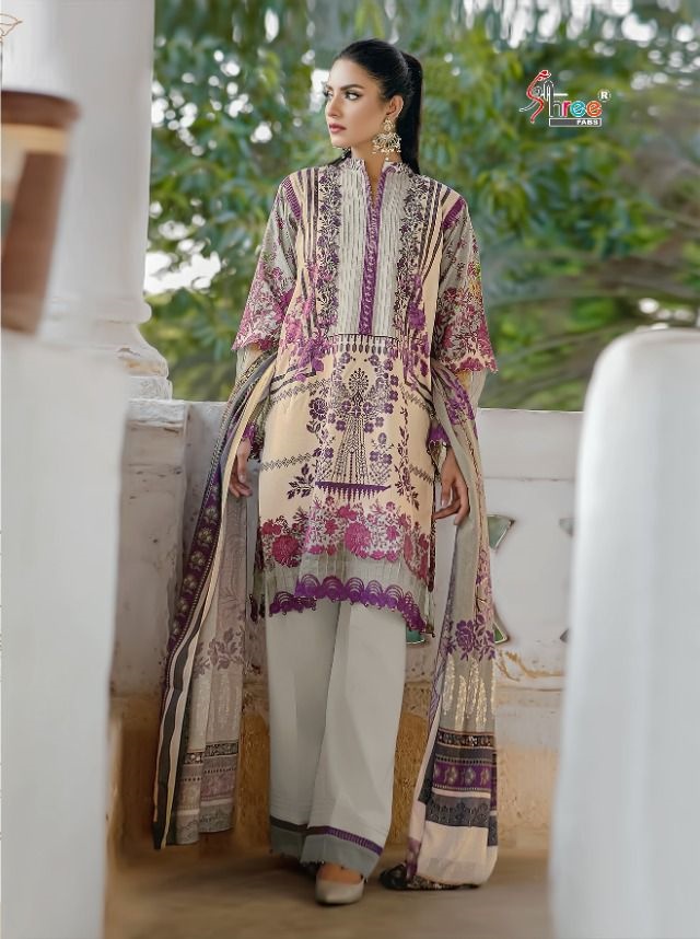 Shree Fabs Ayesha Zara Premium Collection Vol 4 Cotton Dupatta with Open Image
