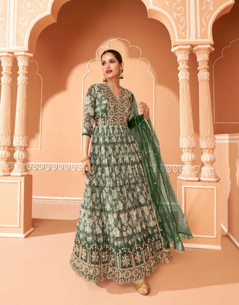 SAYURI DESIGNER SAHELI FREE SIZE STITCHED