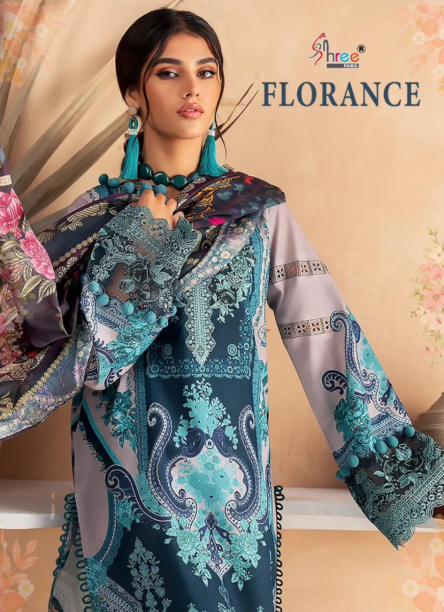 Shree fabs florance Cotton Dupatta with open images